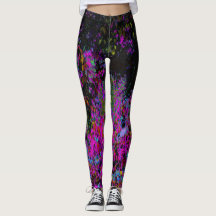 Psychedelisch Hot Pink und Black Garden Sunrise
