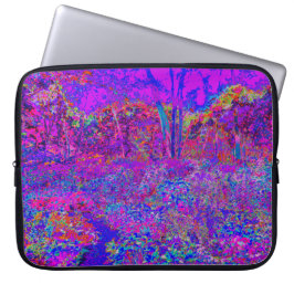Psychedelisch Impressionistisch Lila Landschaft Laptopschutzhülle