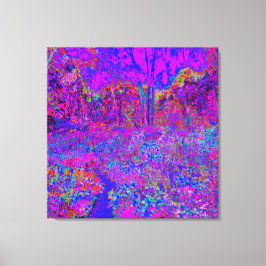 Psychedelisch Impressionistisch Lila Landschaft Leinwanddruck