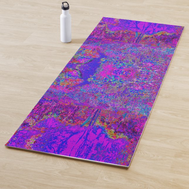 Psychedelisch Impressionistisch Lila Landschaft Yogamatte (Beispiel)