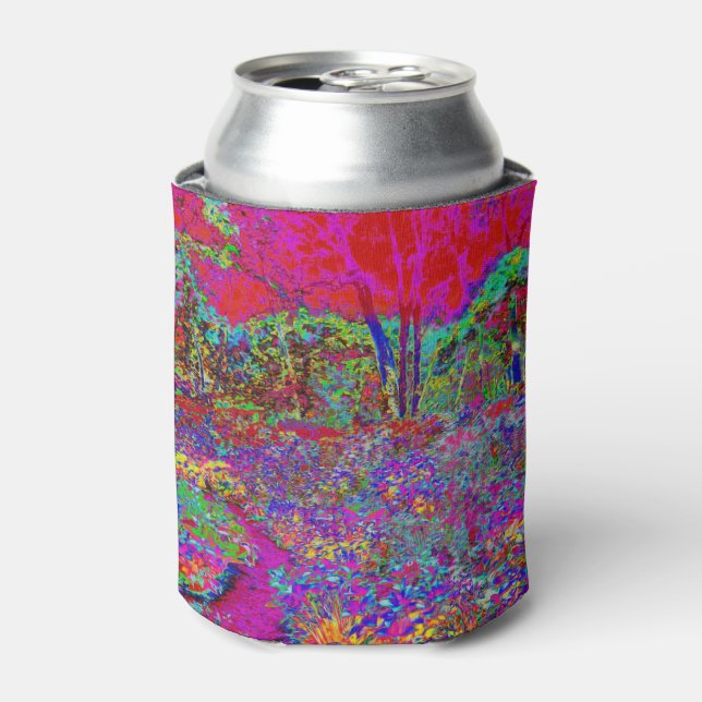 Psychedelisch-Impressionistische Gartenlandschaft Dosenkühler (Kanne Vorderseite)