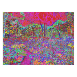 Psychedelisch-Impressionistische Gartenlandschaft Tischdecke