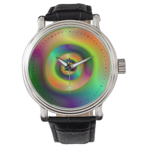 Psychedelisch Inside Outside Rings Armbanduhr