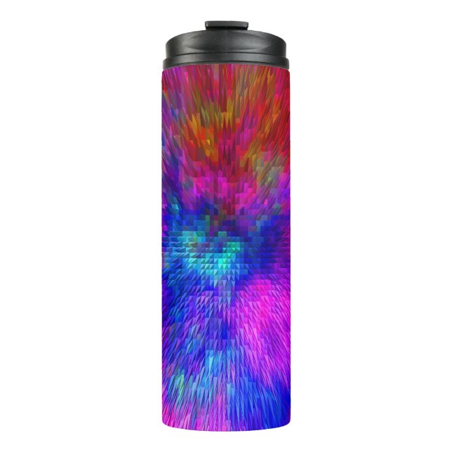 Psychedelisch Kersplash...... Thermosbecher (Vorderseite)