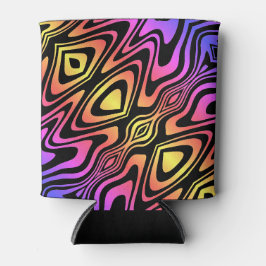 Psychedelisch, mehrfarbig, Can Cooler Dosenkühler