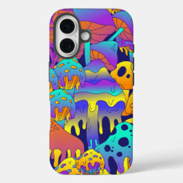 Psychedelisch Melting Mushroom iPhone / iPad Gehäu 16 Hülle