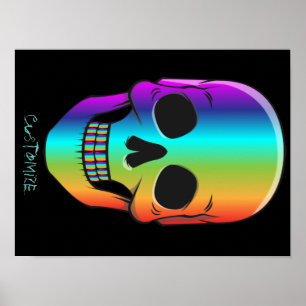 Psychedelisch Mensch Schädel Thunder_Cove Poster
