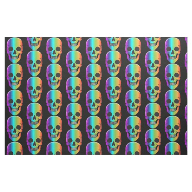 Psychedelisch Mensch Schädel Thunder_Cove Stoff (Fat Quarter (45,7 x 55,9 cm))
