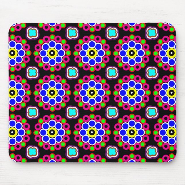 Psychedelisch Modernes Persisches Rug Muster Mousepad (Vorne)