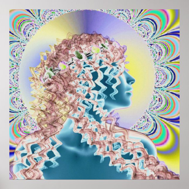 Psychedelisch, neu romantisch poster (Vorne)