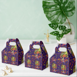 Psychedelisch-orientalische Symmetrie Abstrakte Ku Geschenkschachtel