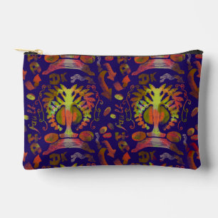 Psychedelisch-orientalische Symmetrie Abstrakte Ku Zubehörtasche