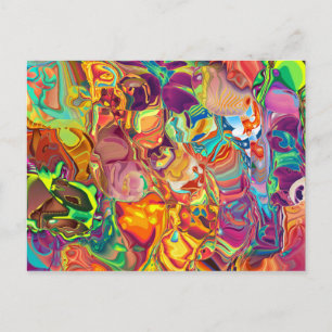 psychedelisch postkarte