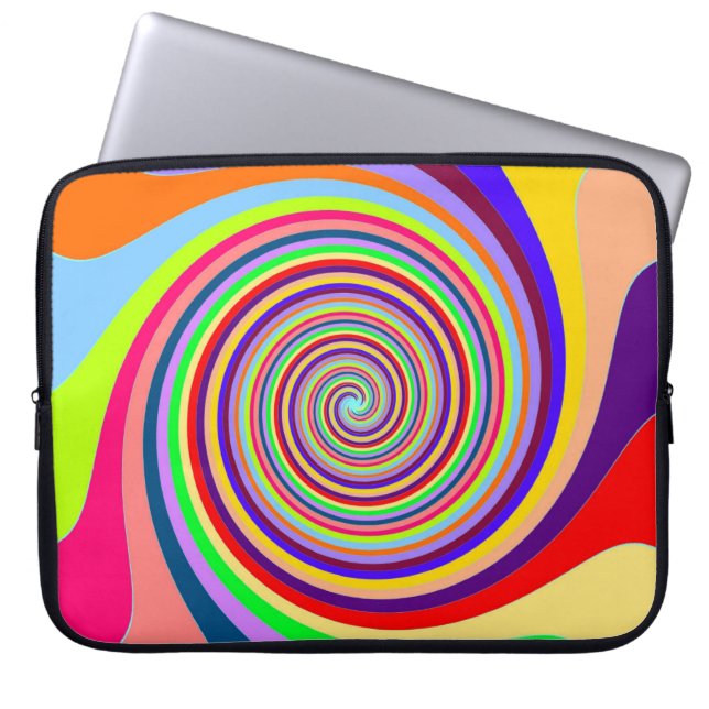 Psychedelisch Swirl Notebook-Computer-Sieb Laptopschutzhülle (Vorderseite)
