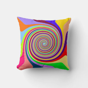 Psychedelisch Swirl Throw PIllow Kissen