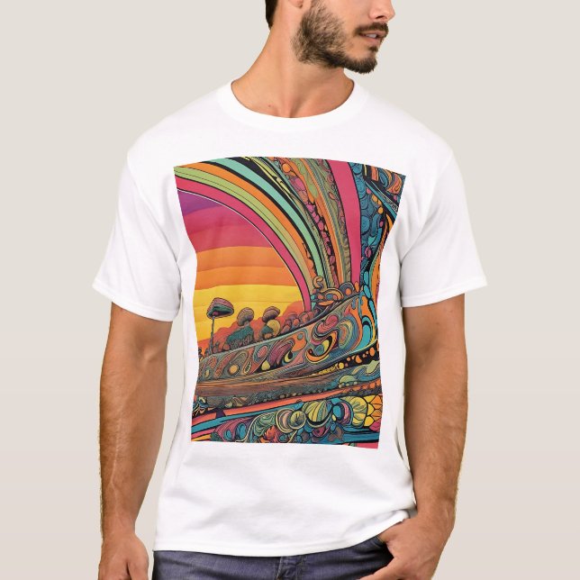 psychedelisch T-Shirt (Vorderseite)