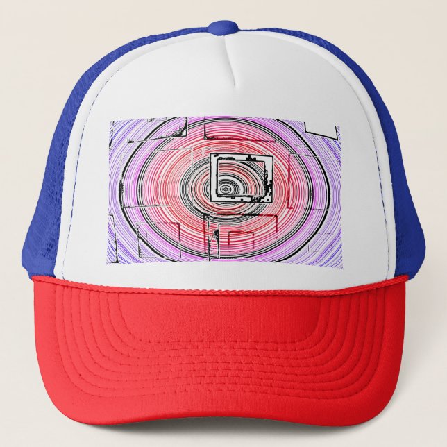 psychedelisch truckerkappe (Vorderseite)
