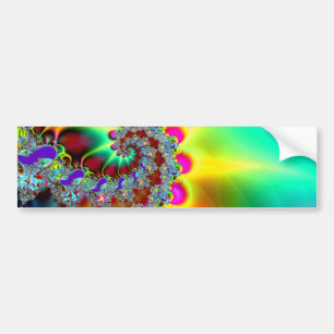 Psychedelische 12 - Fraktal Autoaufkleber