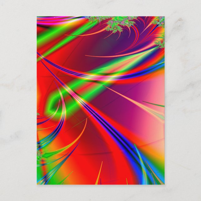 Psychedelische Abstrakte Formen: Postkarte (Vorderseite)