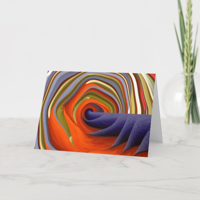 Psychedelische abstrakte kundengerechte Gruß-Karte Karte (Vorderseite)