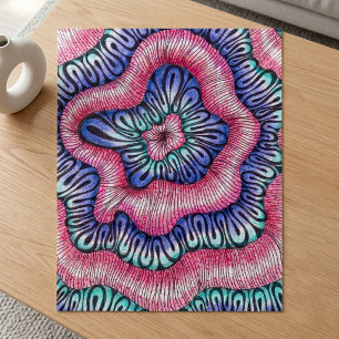 Psychedelische abstrakte organische Wellenlinien P