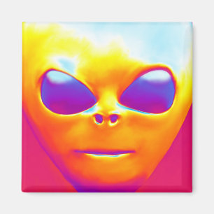 Psychedelische Alien Magnet