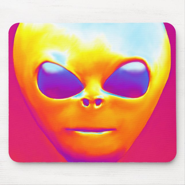 Psychedelische Alien Mousepad (Vorne)