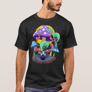 Psychedelische Alien-Pilz-Nostalgie Groovy-Vibes H T-Shirt