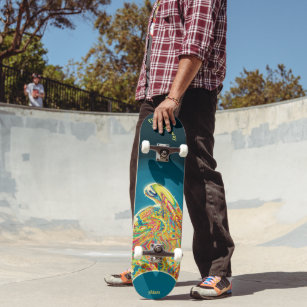 Psychedelische Alien Skateboard zu personalisieren