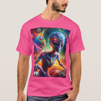 Psychedelische Alien T-Shirt