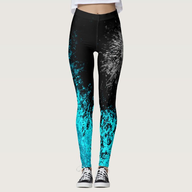 Psychedelische Ariel Leggings (Vorderseite)