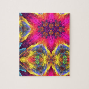 Psychedelische Art farbenfrohe Fun Jigsaw Puzzles