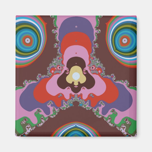 Psychedelische Augen Magnet (Vorne)
