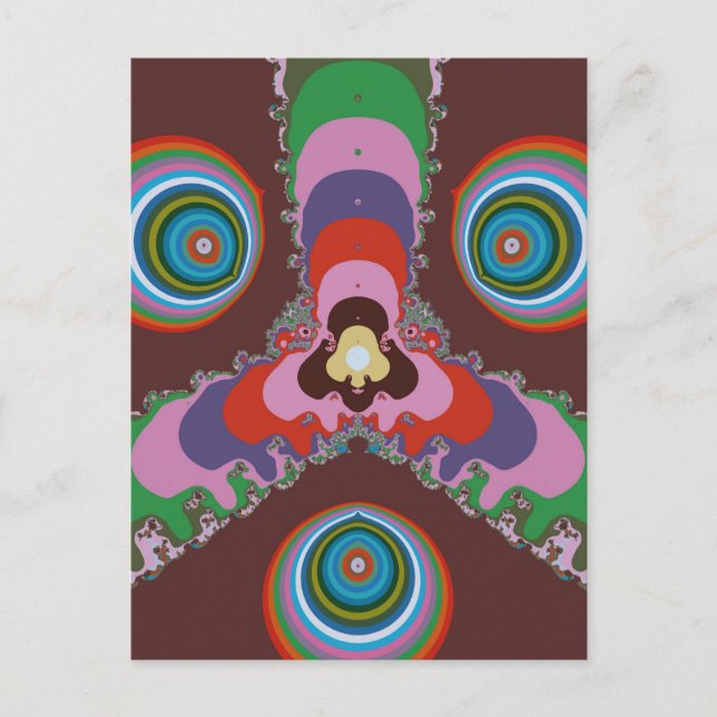 Psychedelische Augen Postkarte (Vorderseite)