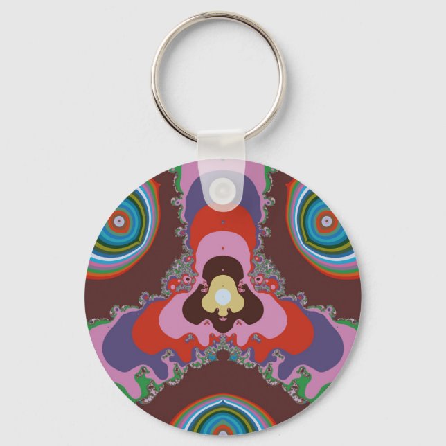 Psychedelische Augen Schlüsselanhänger (Vorderseite)