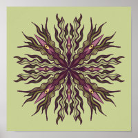 Psychedelische Augenpflanze - Surrealistisches bot