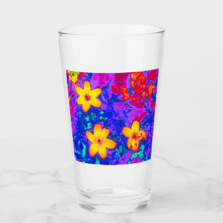 psychedelische Blume 4 Glas