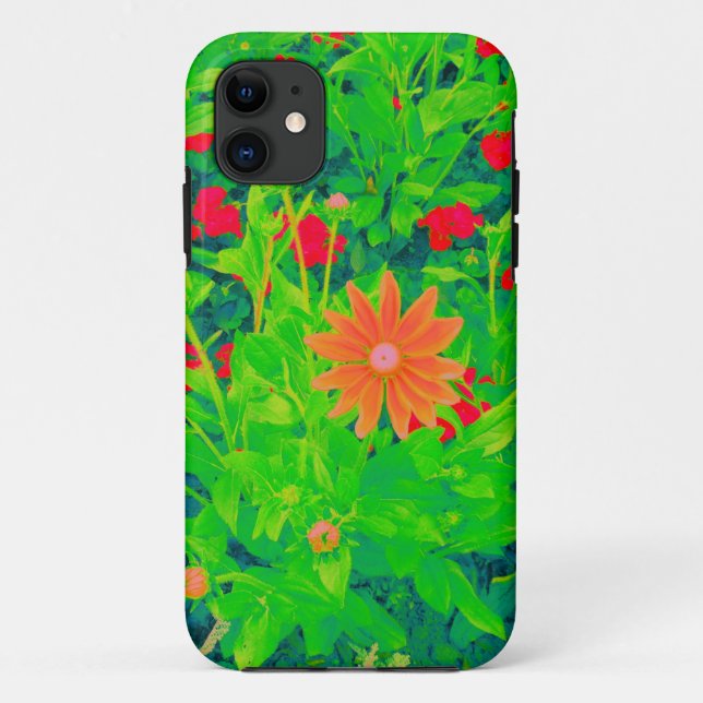 Psychedelische Blume Bed 01 Case-Mate iPhone Hülle (Rückseite)