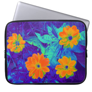 Psychedelische Blume Bed 02 Laptopschutzhülle
