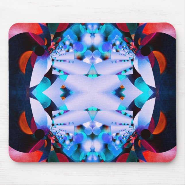 Psychedelische Blume Innere Lichtmousepad Mousepad (Vorne)
