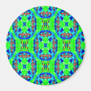 Psychedelische Blume...... Magnet