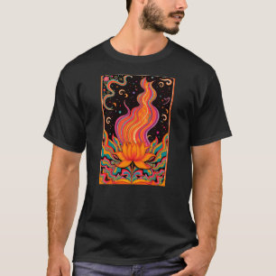 Psychedelische Blume T-Shirt