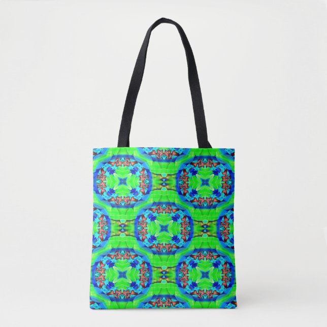 Psychedelische Blume....... Tasche (Vorderseite)