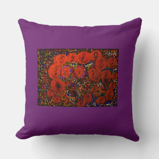 Psychedelische Blumenkäfer Mädchen Kissen