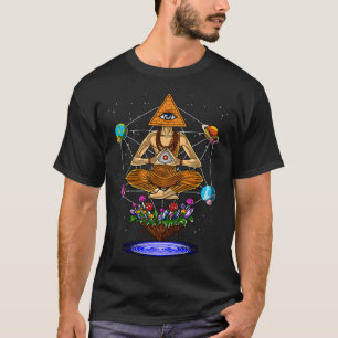 Psychedelische Buddha-Pyramide T-Shirt