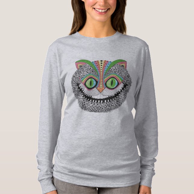 Psychedelische Cheshire-Katze T-Shirt (Vorderseite)