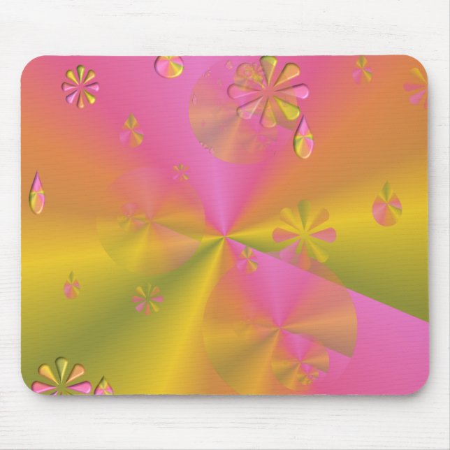 Psychedelische Duschen KRW Mousepad (Vorne)