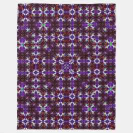 Psychedelische Einhorn-Mandala-Silk Fleecedecke