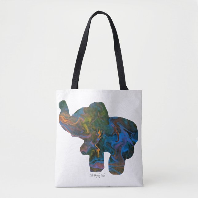 Psychedelische Elefant-Taschen-Tasche Tasche (Vorderseite)