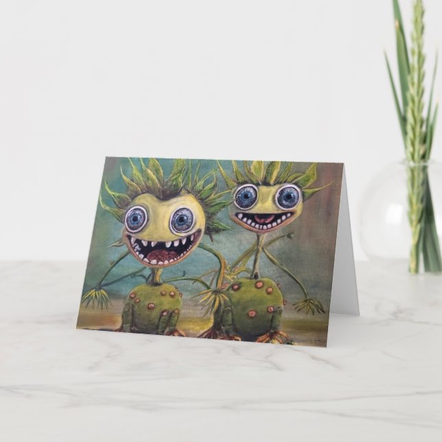 Psychedelische Fantasie geklappte Grußkarte Karte (Vorderseite)